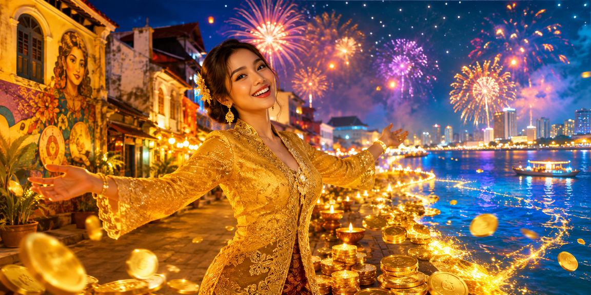 Suasana hiburan kasino di Penang dengan pakaian kebaya yang elegan